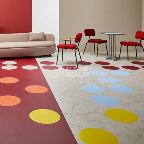 Forbo Allura Material 63584DR7 mustard circle фото 3 | FLOORDEALER